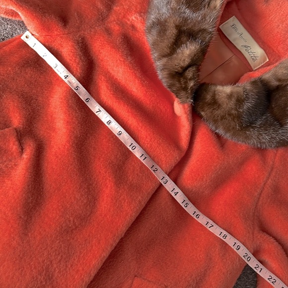 POUR LILLI ANN’S PARIS MOHAIR PETITE SWING COAT VINTAGE 50’s RARE PUMPKIN ORANGE - Picture 15 of 16